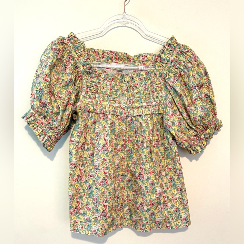 Doen Farley blouse in liberty chrysanthemum sky floral print - Picture 5 of 9